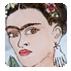 Frida Kahlo coasters at the House of Cards and Curiosities