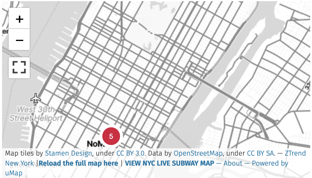 New York City sample sale shopping map