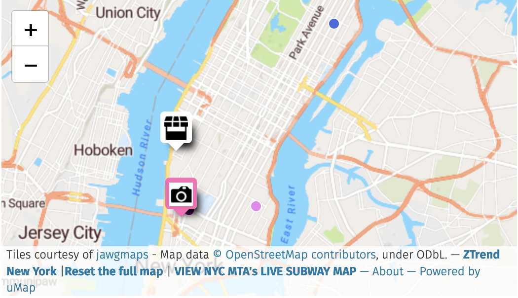 New York City teen secondhand shopping map